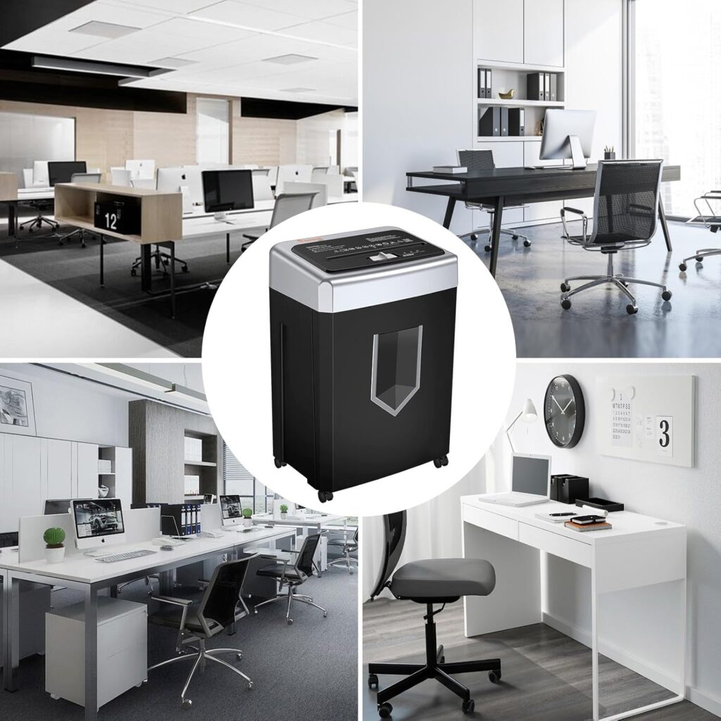 Bonsaii C169-B 15-Sheet Office Paper Shredder Compact and Stylish Design