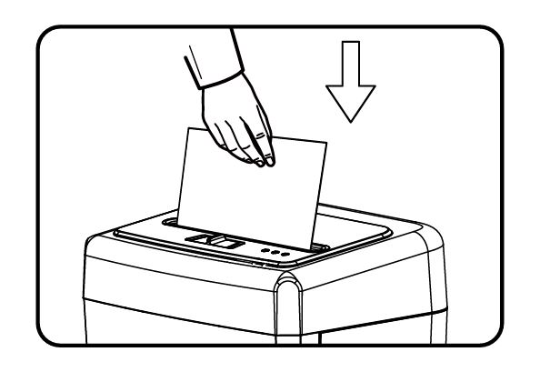 Bonsaii C169-B 15-Sheet Office Paper Shredder Feeding Paper Image
