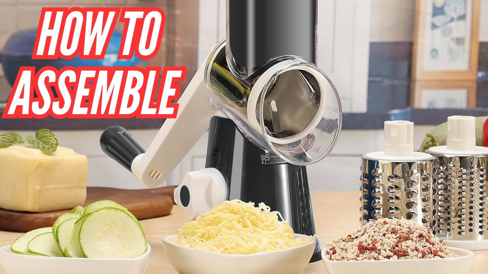 How to Assemble Cambom Rotary Cheese Grater Image