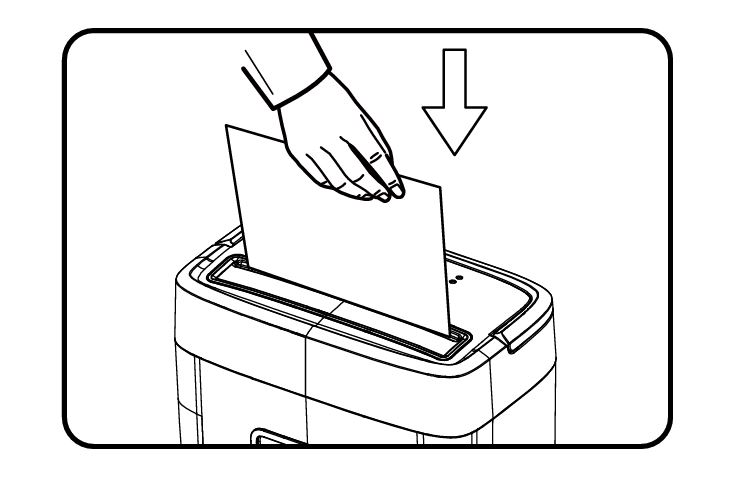 Bonsaii C261-C cross-cut paper shredder Feeding Paper
