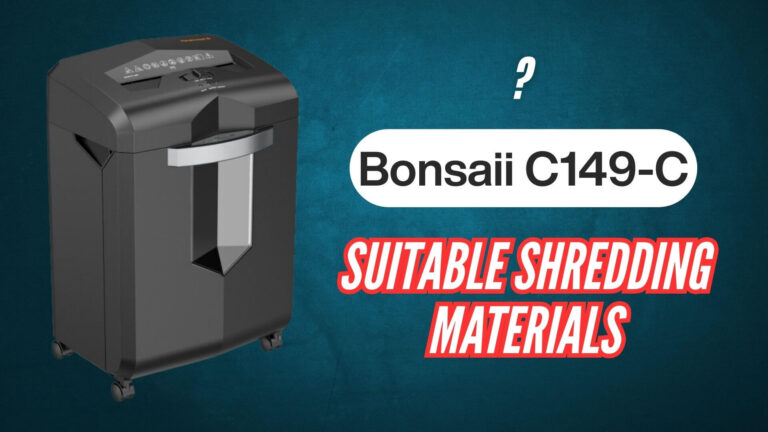 Which Items Can the Bonsaii C149-C Shred Image
